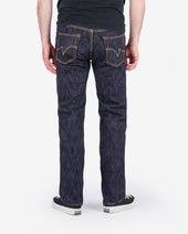 16oz Slubby Selvedge Denim Slim Straight Cut Jeans - Indigo