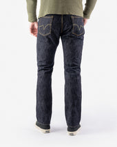 16oz Slubby Selvedge Denim Relaxed Tapered Cut Jeans - Indigo