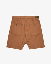 10oz Double Front Duck Shorts - Brown (IH-742-BRN) Tag 34, Hemmed to 7.2"