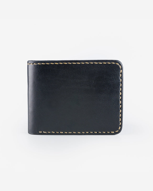 Calf Folding Wallet - Black