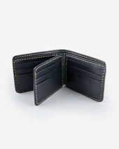 Calf Folding Wallet - Black