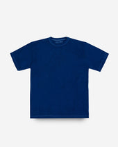 UTILITEES - 5.5oz Loopwheel Crew Neck T-Shirt - Pure Indigo