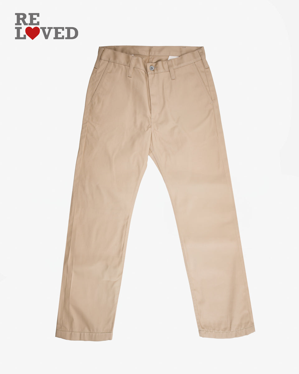9oz Mercerised Selvedge Cotton Chinos Tag 32 Hemmed To 27 0
