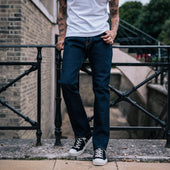 21/23oz Ultra Heavy Raw Selvedge Denim Slim Cut Jeans - Indigo