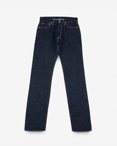 14oz Broken Twill Selvedge Denim Straight Cut Jeans - Indigo