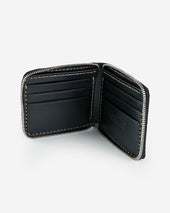 Zip-Secured Shell Cordovan Wallet - Green