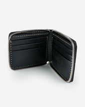Zip-Secured Shell Cordovan Wallet - Green