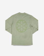 GOOD ART HLYWD Heavyweight Long Sleeve Crew Neck T-Shirt - Sage Green