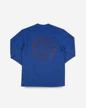 GOOD ART HLYWD Heavyweight Long Sleeve Crew Neck T-Shirt - Cobalt Blue