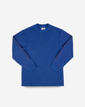 GOOD ART HLYWD Heavyweight Long Sleeve Crew Neck T-Shirt - Cobalt Blue
