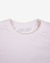 UTILITEES - 5.5oz Loopwheel Crew Neck T-Shirt - Natural Pigment Dyed Sakura