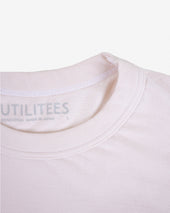 UTILITEES - 5.5oz Loopwheel Crew Neck T-Shirt - Natural Pigment Dyed Sakura