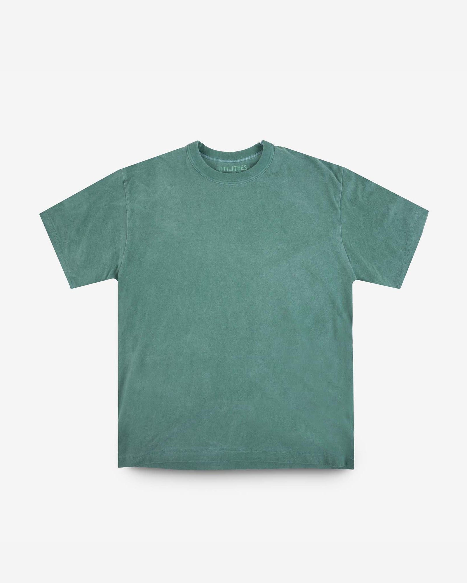 UTILITEES - 5.5oz Loopwheel Crew Neck T-Shirt - Green