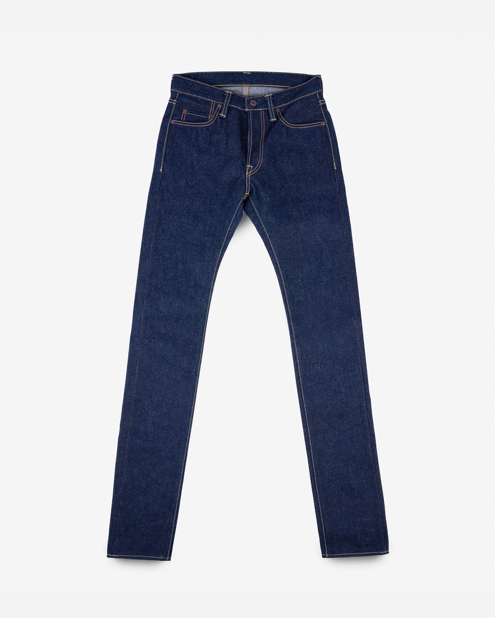 21/23oz Ultra Heavy Raw Selvedge Denim Slim Tapered Cut Jeans - Indigo