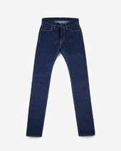 21/23oz Ultra Heavy Raw Selvedge Denim Slim Tapered Cut Jeans - Indigo
