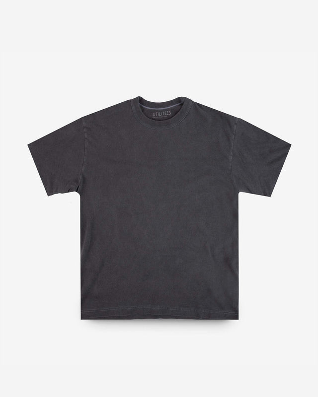 UTILITEES - 5.5oz Loopwheel Crew Neck T-Shirt - Charcoal