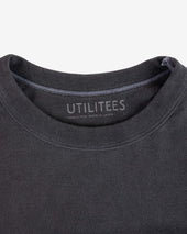 UTILITEES - 5.5oz Loopwheel Crew Neck T-Shirt - Charcoal