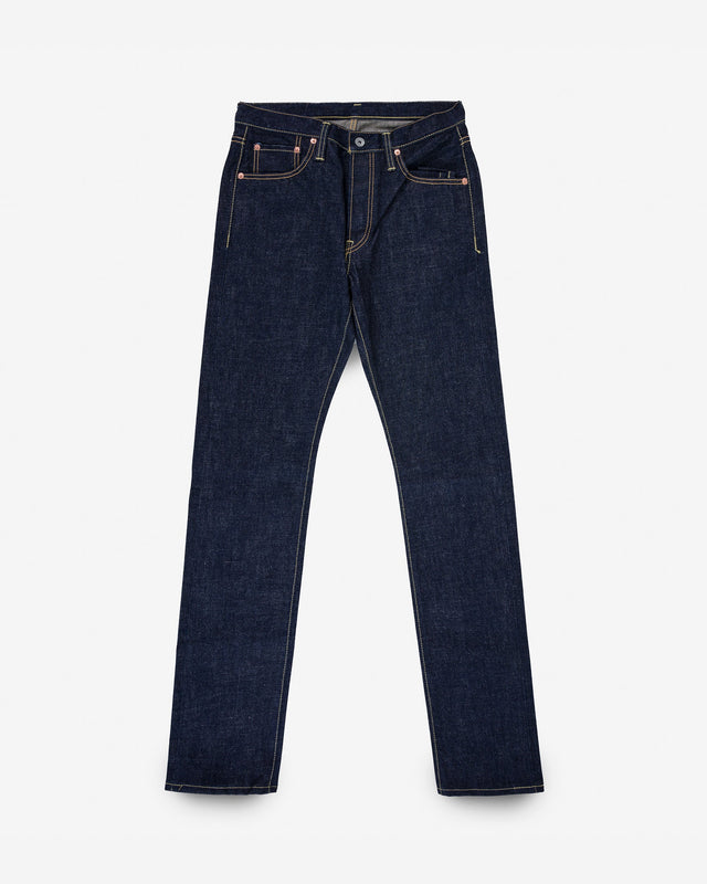 18oz Vintage Selvedge Denim Slim Tapered Cut Jeans - Indigo