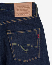 18oz Vintage Selvedge Denim Slim Tapered Cut Jeans - Indigo