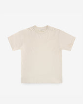 UTILITEES - 5.5oz Loopwheel Crew Neck T-Shirt - Natural Pigment Dyed Reed