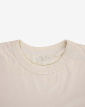 UTILITEES - 5.5oz Loopwheel Crew Neck T-Shirt - Natural Pigment Dyed Reed