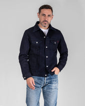 14oz Selvedge Denim Modified Type III Jacket - Indigo/Black