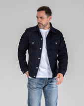14oz Selvedge Denim Modified Type III Jacket - Indigo/Black