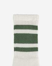Decka 80s Skater Socks - Short Length - Olive Green