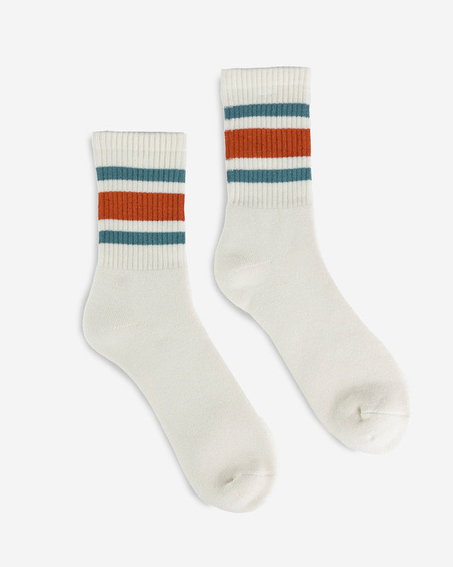 Decka 80s Skater Socks - Short Length - Orange