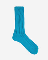 Decka Cased Heavyweight Plain Socks - Turquoise