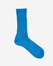 Decka Cased Heavyweight Plain Socks - Neon Blue