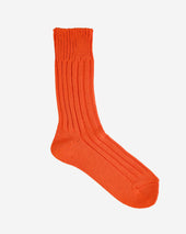 Decka Cased Heavyweight Plain Socks - Neon Orange