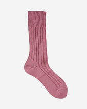 Decka Cased Heavyweight Plain Socks - Flamingo