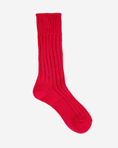 Decka Cased Heavyweight Plain Socks - Red