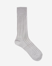 Decka Cased Heavyweight Plain Socks - Silver