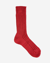 Decka Cased Heavyweight Plain Socks - Burgundy