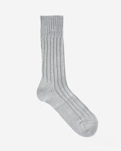 Decka Cased Heavyweight Plain Socks - Feather Gray