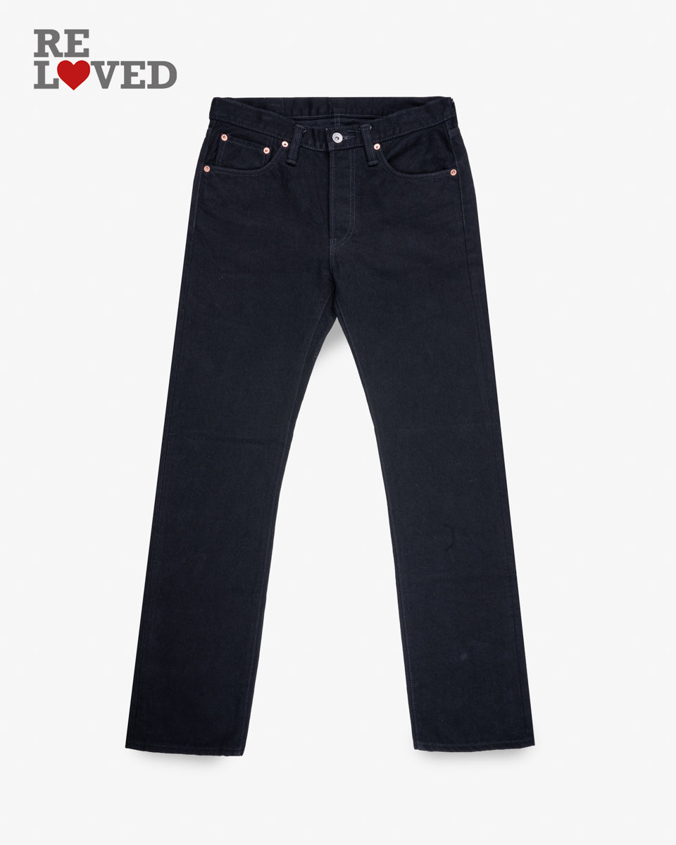 14oz Selvedge Denim Slim Straight Cut Jeans Tag 31 Hemmed To 32 0