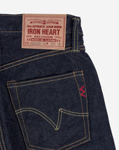 14oz Broken Twill Selvedge Denim Relaxed Tapered Cut Jeans - Indigo