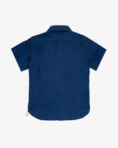 5oz Double Gauze Short Sleeved Work Shirt - Indigo (IHSH-417-IND) Size Medium