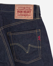 14oz Broken Twill Selvedge Denim Slim Cut Jeans - Indigo