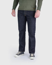 14oz Broken Twill Selvedge Denim Slim Cut Jeans - Indigo