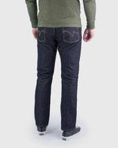 14oz Broken Twill Selvedge Denim Slim Cut Jeans - Indigo