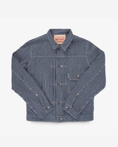 10.5oz Narrow Stripe Hickory Type I - Indigo