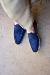 Le mocassin Beauvallon Bleu des Abysses