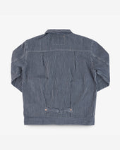10.5oz Narrow Stripe Hickory Type I - Indigo