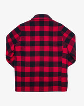 Wool Buffalo Check Hunting Jacket - Red