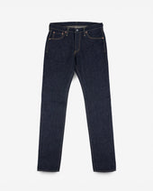 14oz Broken Twill Selvedge Denim Slim Tapered Cut Jeans - Indigo