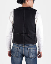 12oz Wabash/Duck Work Vest - Black/Black