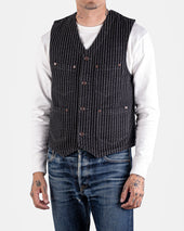 12oz Wabash/Duck Work Vest - Black/Black